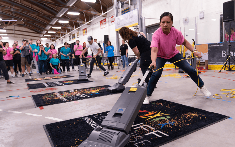 Event Participants at the Housekeeping Olympics.