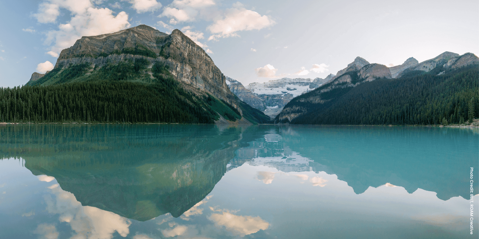 Rooted in place, Rising together. Image of Lake Louise. Photo courtesy of BLLT. Rooted in place, Rising together. Image of Lake Louise. Photo courtesy of BLLT.